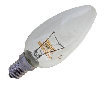 54 р. Лампа накаливания E14 B35 60W PHILIPS PHILIPS c0018645  с доставкой в г. Вологда. Увеличить фотографию 1