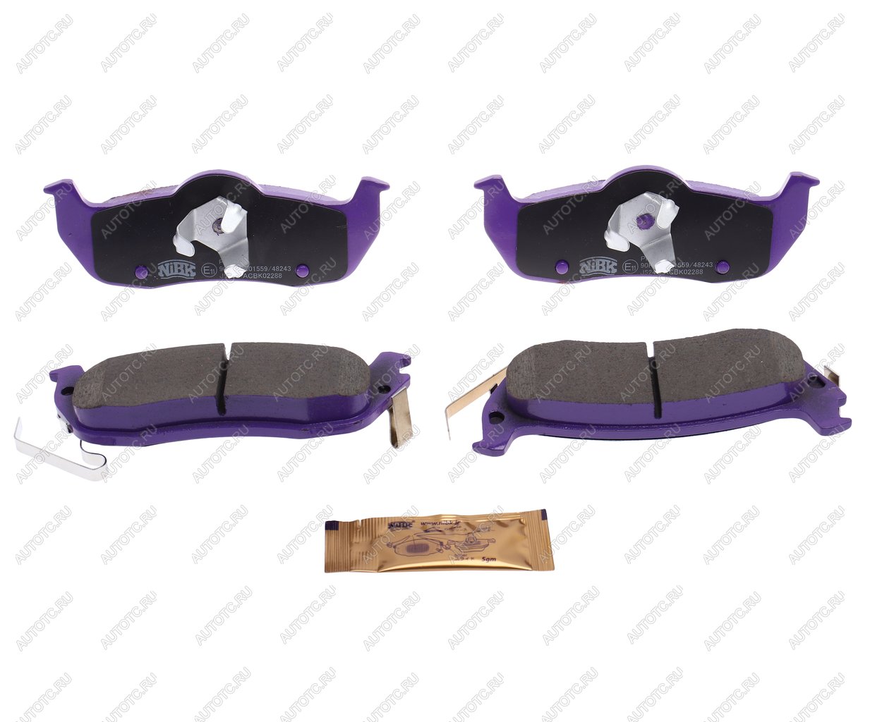 3 299 р. Колодки тормозные JEEP Grand Cherokee (05-) задние (4шт.) NIBK NIBK pn0429  с доставкой в г. Вологда