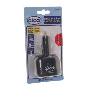 839 р. Разветвитель прикуривателя 2-х гнездовой + 1 USB 12V ALCA ALCA 510100  с доставкой в г. Вологда. Увеличить фотографию 2