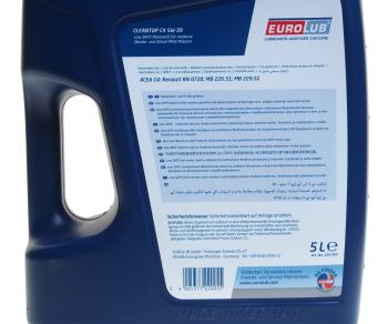 6 699 р. Масло моторное CLEANTEC C4 5W30 синт.5л EUROLUB EUROLUB 220005  с доставкой в г. Вологда. Увеличить фотографию 3