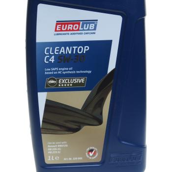 1 429 р. Масло моторное CLEANTEC C4 5W30 синт.1л EUROLUB EUROLUB 220001  с доставкой в г. Вологда. Увеличить фотографию 2