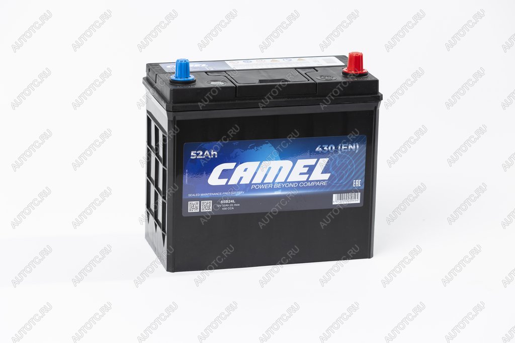 6 999 р. Аккумулятор CAMEL Asia 52Ач обратная полярность CAMEL 6ст52(0) 65b24l  с доставкой в г. Вологда