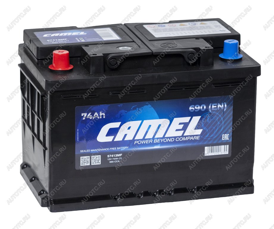 9 599 р. Аккумулятор CAMEL 74Ач CAMEL 6ст74(1) l3  с доставкой в г. Вологда