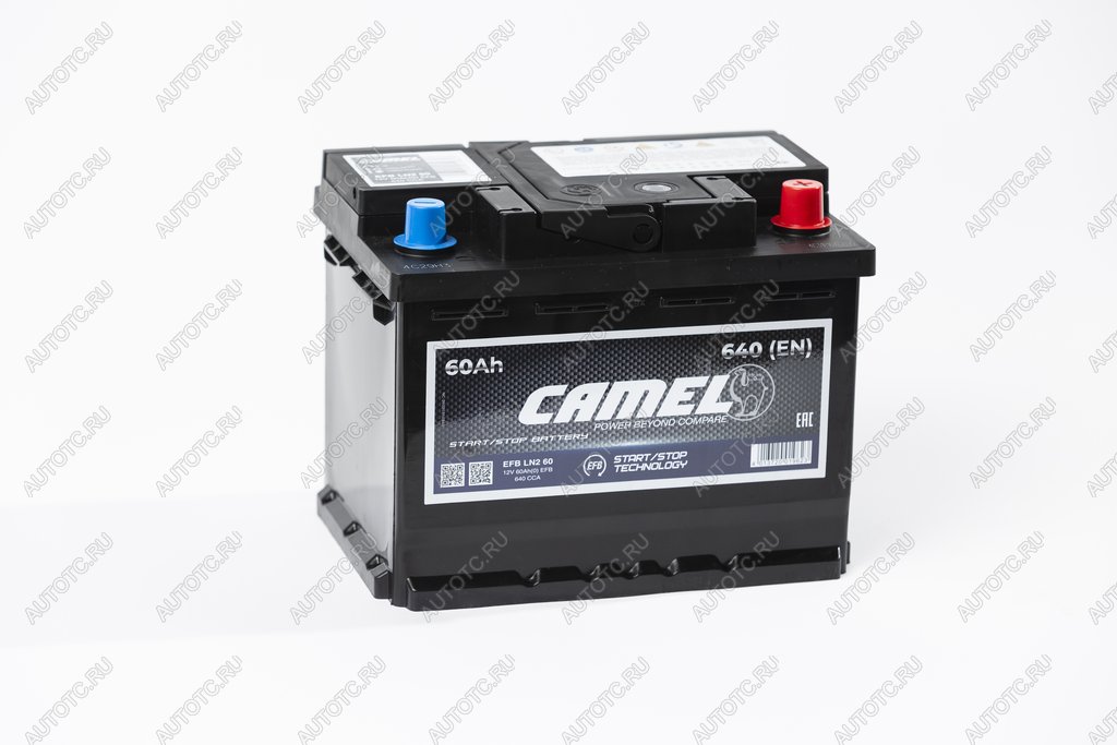 10 499 р. Аккумулятор CAMEL EFB 60Ач обратная полярность CAMEL 6ст60(0) l2 (efb ln2 60)  с доставкой в г. Вологда
