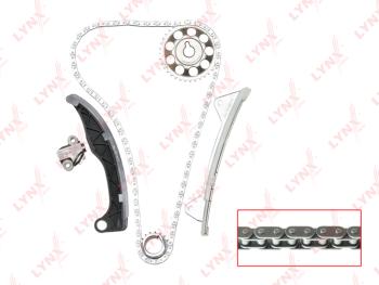 8 549 р. Комплект цепи ГРМ TOYOTA Yaris (05-) (1.0) (1 цепь+башмак натяж+успокоит+натяж+2 звезды) LYNX LYNX tk0034  с доставкой в г. Вологда. Увеличить фотографию 1