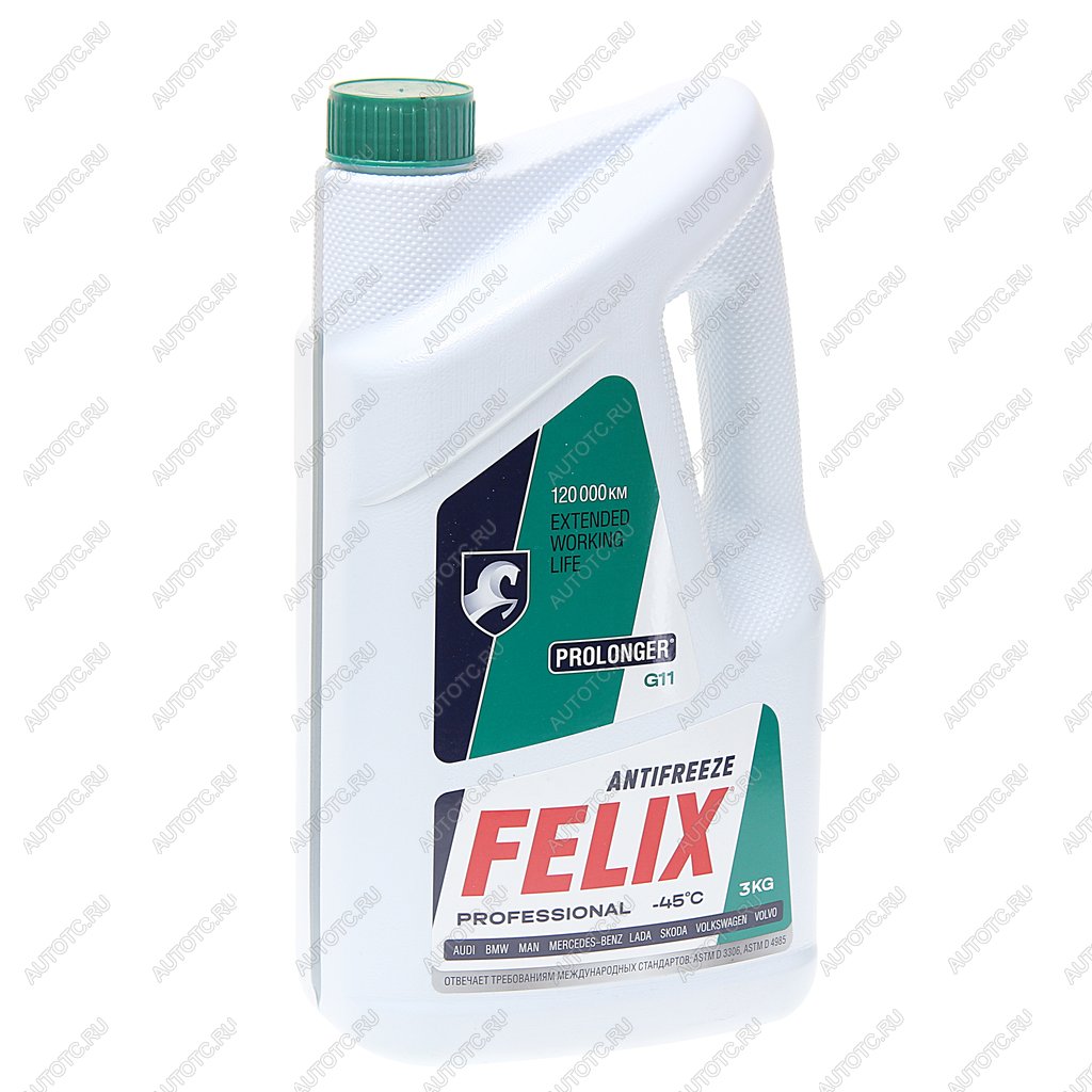 879 р. Антифриз зеленый -40C 3кг G11 Prolonger HOAT FELIX  с доставкой в г. Вологда