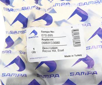 469 р. Шпилька колеса BPW в сборе (M22x1.5x9762) (гайка) SAMPA  с доставкой в г. Вологда. Увеличить фотографию 3