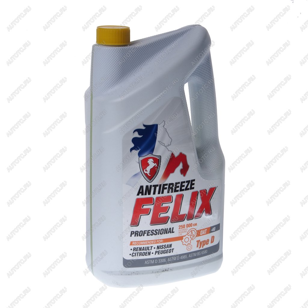 1 499 р. Антифриз желтый -40C 5кг G12+ TYPE D FELIX  с доставкой в г. Вологда