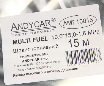 3 889 р. Шланг d=10х15-1.6 топливный с внешней оплеткой (бухта 15м, цена за бухту, не режем) ANDYCAR  с доставкой в г. Вологда. Увеличить фотографию 3