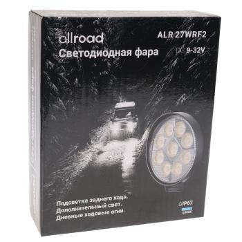 519 р. Фара рабочего света круглая 115x115x25мм 27Вт (9 светодиодов) IP67 Allroad (замена ALR27WRF) LUMEN  с доставкой в г. Вологда. Увеличить фотографию 4