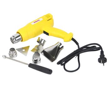 Фен промышленный термопистолет 2000Вт 350-600град. (с насадками) WMC TOOLS