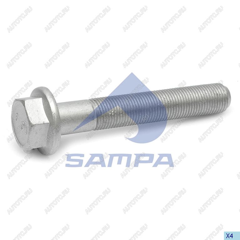 299 р. Болт MAN крепления опоры кабины (М16x100x1.5мм) SAMPA  с доставкой в г. Вологда