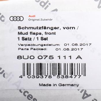 1 059 р. Брызговик AUDI Q3 (11-) передний комплект (2шт.) OE  с доставкой в г. Вологда. Увеличить фотографию 4