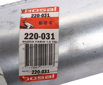8 749 р. Глушитель VW Polo (14-) средняя часть BOSAL  с доставкой в г. Вологда. Увеличить фотографию 3