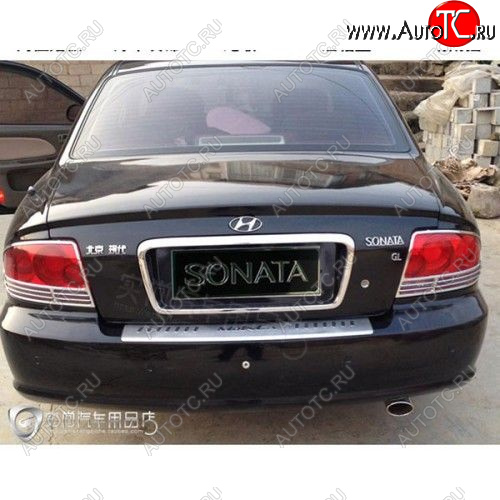 2 589 р.     Накладка заднего бампера Hyundai Sonata EF  hysn5-nbn00  с доставкой в г. Вологда