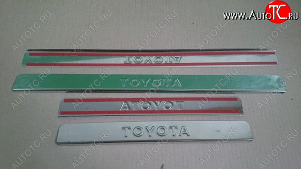 889 р.     Накладки на пороги TOYOTA  LC  PRADO (200) Штамп  ttlc2-npld0  с доставкой в г. Вологда