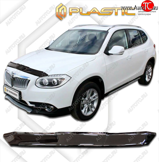 1 899 р. Дефлектор капота CA-Plastic  Brilliance V5 (2012-2018) (classic черный, без надписи)  с доставкой в г. Вологда