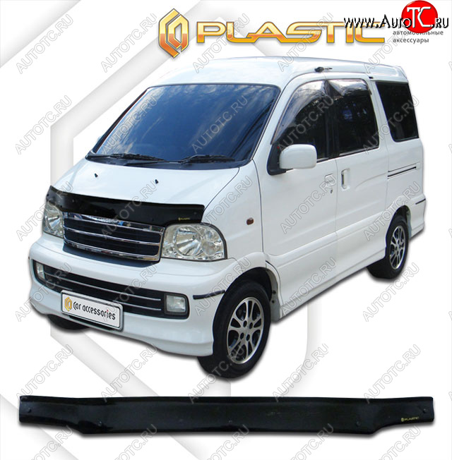 1 839 р. Дефлектор капота CA-Plastic  Daihatsu Atrai7  S231G,S221G (2000-2004) (classic черный, без надписи)  с доставкой в г. Вологда