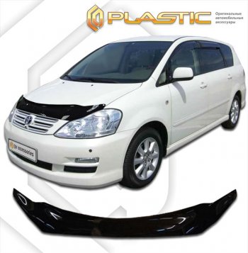 2 079 р. Дефлектор капота CA-Plastic  Toyota Ipsum  ACM20 (2003-2009) рестайлинг (серия Сlassic черный, без надписи)  с доставкой в г. Вологда. Увеличить фотографию 2