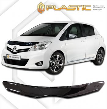 Дефлектор капота CA-Plastic Toyota Yaris  XP130 (2010-2014) хэтчбэк 5 дв. дорестайлинг
