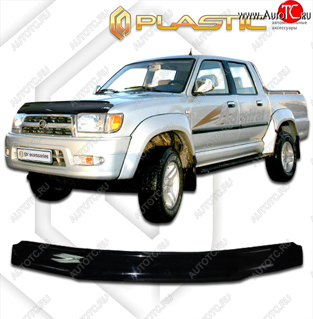 1 999 р. Дефлектор капота CA-Plastic  ZX Auto Admiral (2005-2009) рестайлинг (classic черный, без надписи)  с доставкой в г. Вологда