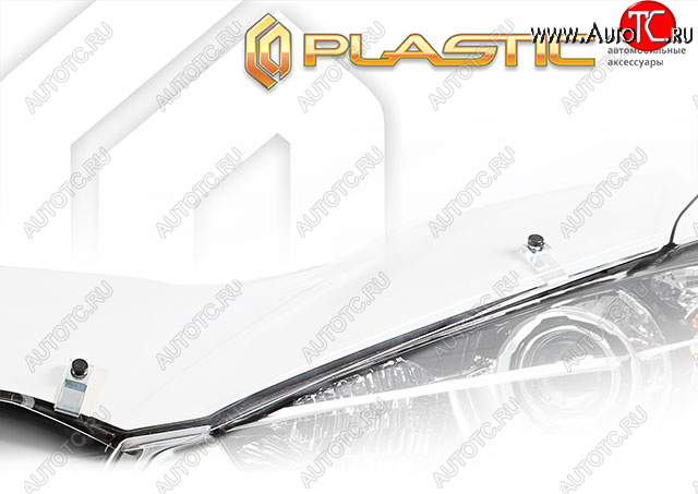 3 199 р. Дефлектор капота CA-Plastic  Toyota Sienta  NCP80 (2003-2015) дорестайлинг, 1-ое пополение 1-ый рестайлинг, 2-ой рестайлинг (classic прозрачный, без надписи)  с доставкой в г. Вологда