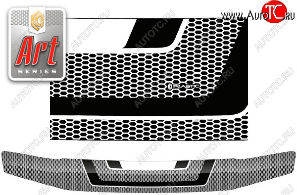 2 199 р. Дефлектор капота CA-Plastic  Toyota Succeed (2002-2014) дорестайлинг (Серия Art черная)  с доставкой в г. Вологда