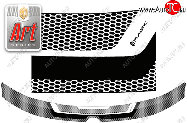 2 199 р. Дефлектор капота CA-Plastic  Renault Duster  HM (2021-2024) рестайлинг (серия ART графит)  с доставкой в г. Вологда
