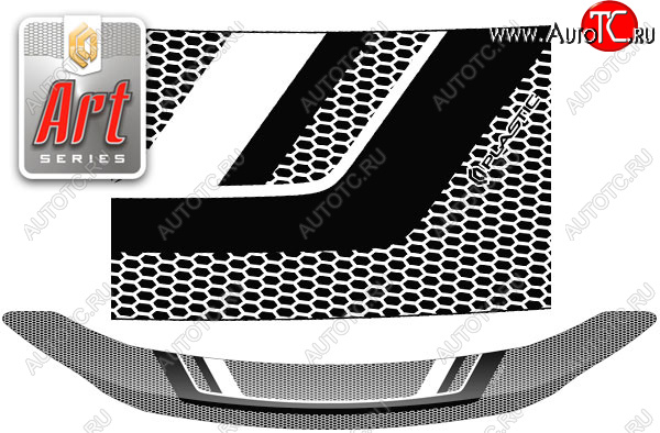 2 199 р. Дефлектор капота CA-Plastic  Toyota Esquire  R80 (2014-2017) дорестайлинг (серия ART графит)  с доставкой в г. Вологда