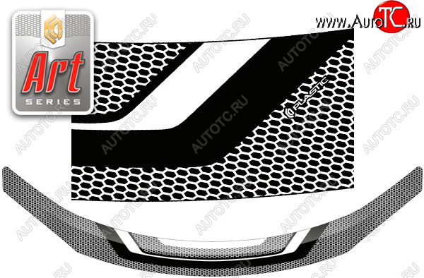 2 199 р. Дефлектор капота CA-Plastic  Toyota Premio  T260 (2016-2021) 2-ой рестайлинг (серия ART графит)  с доставкой в г. Вологда