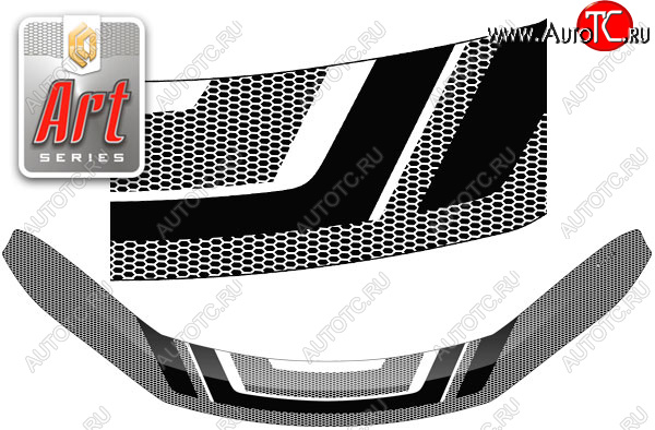 2 479 р. Дефлектор капота CA-Plastic  Toyota Fortuner  AN160 (2015-2020) дорестайлинг (Серия Art серебро)  с доставкой в г. Вологда