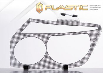 1 799 р. Защита фар CA-Plastic  Ford Focus  2 (2004-2008)  седан дорестайлинг, хэтчбэк 3 дв. дорестайлинг, хэтчбэк 5 дв. дорестайлинг (Шелкография серебро)  с доставкой в г. Вологда. Увеличить фотографию 4