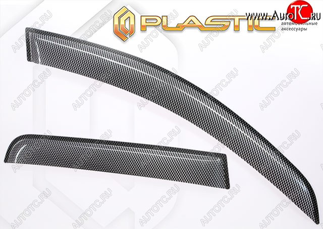 3 199 р. Дефлектора окон CA-Plastic  Lexus NX200  Z10 - NX300h  Z10 (шелкография карбон-серебро)  с доставкой в г. Вологда