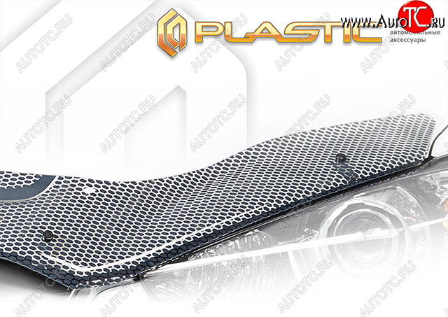 2 599 р. Дефлектор капота (правый руль) CA-Plastic  Nissan Primera  3 седан (2001-2008) P12 (серия ART графит)  с доставкой в г. Вологда