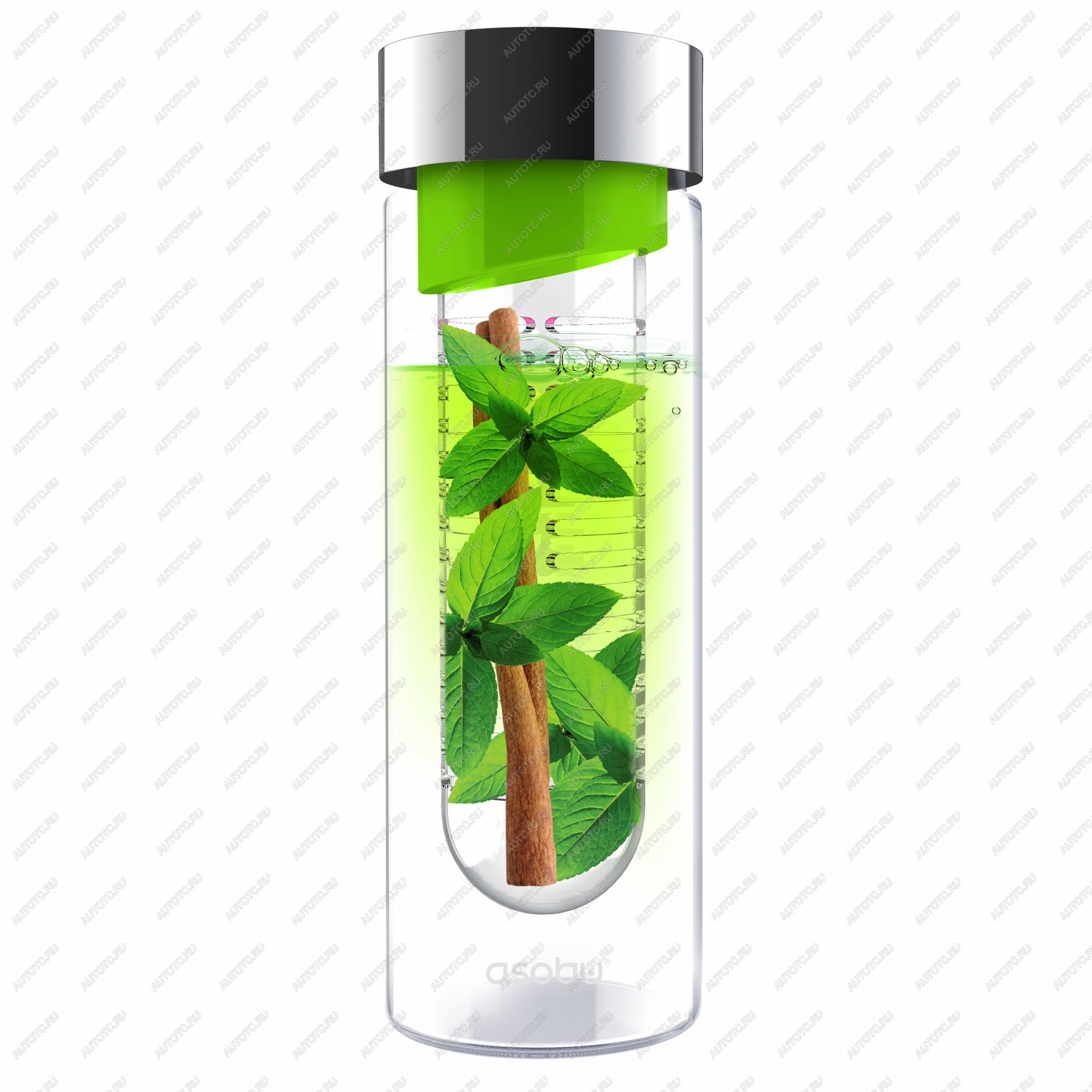 1 679 р. Бутылка FLAVOUR IT, 480 мл, серебряный зеленый ASOBU swg11.04-16-green  с доставкой в г. Вологда