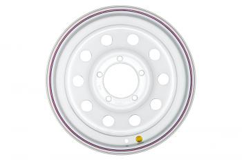 6 279 р. Диск усиленный УАЗ стальной белый 5x139,7 7xR16 d110 ET+30 OFF-ROAD Wheels 1670-53910wh-30  с доставкой в г. Вологда. Увеличить фотографию 2