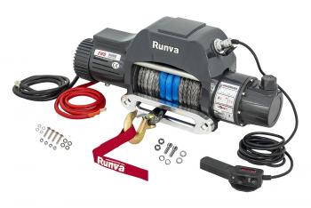 96 739 р. Лебёдка электрическая двухскоростная 12V Runva 10000 lbs 4500 кг (синтетический трос) RUNVA ewd10000sr  с доставкой в г. Вологда. Увеличить фотографию 2