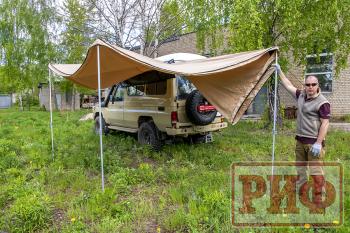 33 649 р. Маркиза автомобильная РИФ комбинированная (прямоугольная с веерной частью) 2,5 х2.5 м (левая) РИФ rifavf072525601  с доставкой в г. Вологда. Увеличить фотографию 11