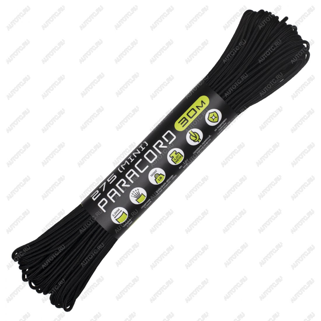 889 р. Паракорд 275 (мини) CORD nylon 30м (black) CORD 275.n30.b  с доставкой в г. Вологда