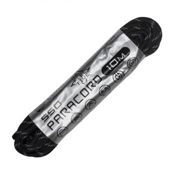 379 р. Паракорд 550 CORD nylon 10м световозвращающий (black) CORD 550.n10.lm.b  с доставкой в г. Вологда. Увеличить фотографию 1