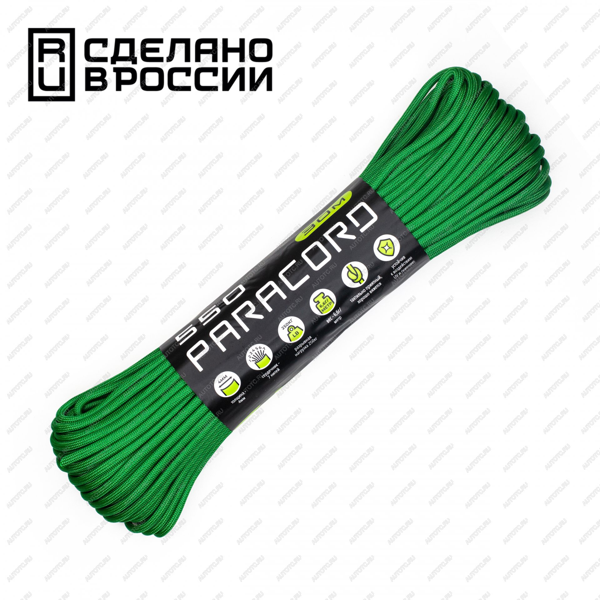 679 р. Паракорд 550 CORD nylon 30м (green) CORD 550.n30.gr  с доставкой в г. Вологда