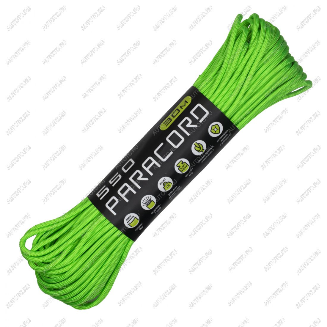 679 р. Паракорд 550 CORD nylon 30м (neon green) CORD 550.n30.n.gr  с доставкой в г. Вологда
