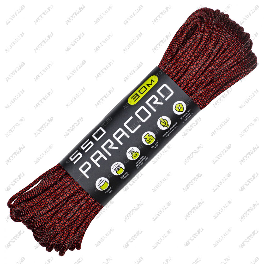 659 р. Паракорд 550 CORD nylon 30м (red snake) CORD 550.n30.r.sn  с доставкой в г. Вологда
