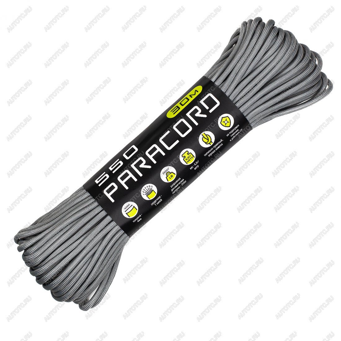 569 р. Паракорд 550 CORD nylon 30м (steel gray) CORD 550.n30.st.g  с доставкой в г. Вологда