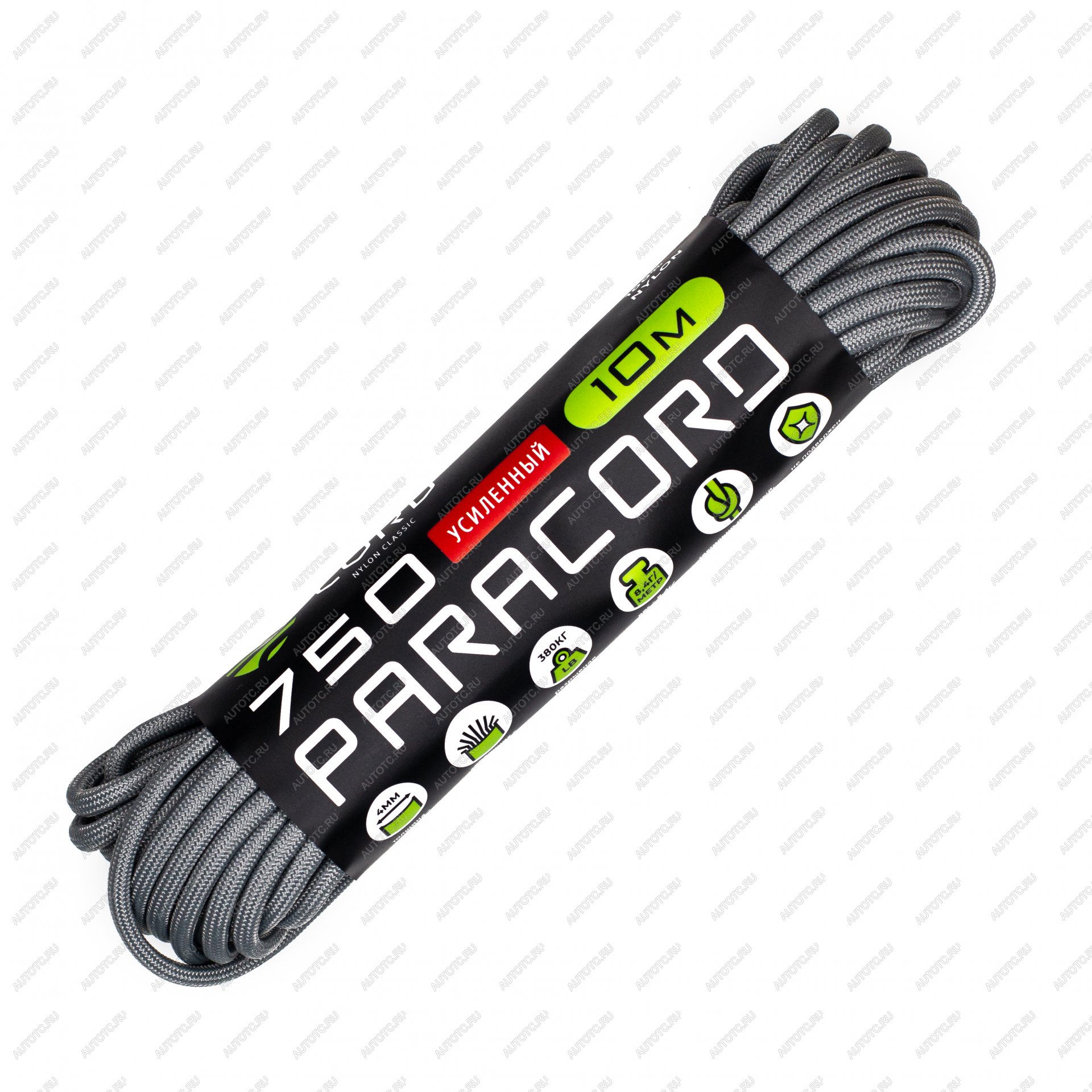 260 р. Паракорд 750 CORD nylon 10м (steel gray) CORD 750.n10.st.g  с доставкой в г. Вологда