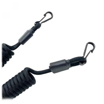 399 р. Страховочный тренчик CORD из паракорда с 2 карабинами (black) CORD tr.kk.b  с доставкой в г. Вологда. Увеличить фотографию 3