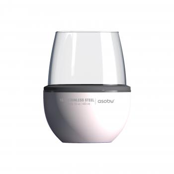 2 379 р. Термобокал для вина WINE KUZIE 440 мл, белый ASOBU stl24.01-white  с доставкой в г. Вологда. Увеличить фотографию 1