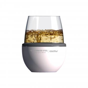 2 379 р. Термобокал для вина WINE KUZIE 440 мл, белый ASOBU stl24.01-white  с доставкой в г. Вологда. Увеличить фотографию 2