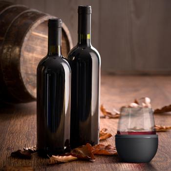 2 159 р. Термобокал для вина WINE KUZIE 440 мл, черный ASOBU stl24.06-black  с доставкой в г. Вологда. Увеличить фотографию 6
