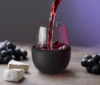 2 159 р. Термобокал для вина WINE KUZIE 440 мл, черный ASOBU stl24.06-black  с доставкой в г. Вологда. Увеличить фотографию 5